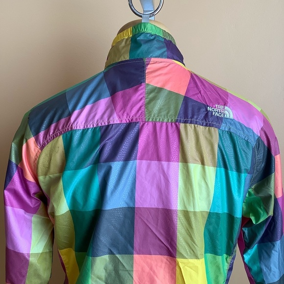 THE NORTH FACE Multicolour Plaid Windbreaker Jacket Size S - Picture 9 of 15